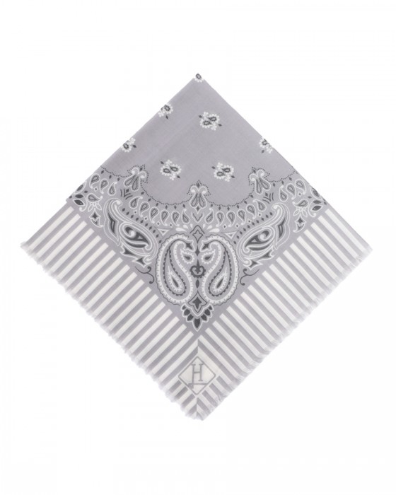 Hernoコットンバンダナスカーフ【Herno】c2