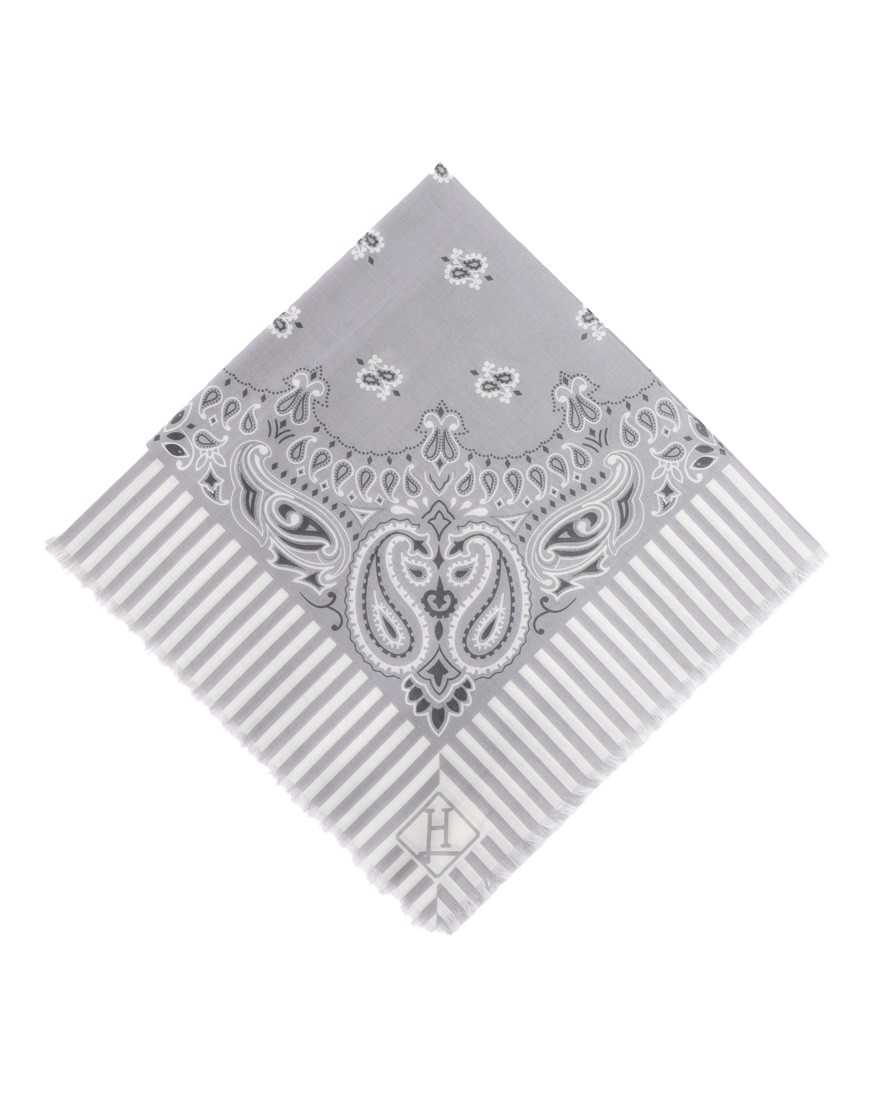 Hernoコットンバンダナスカーフ【Herno】c2