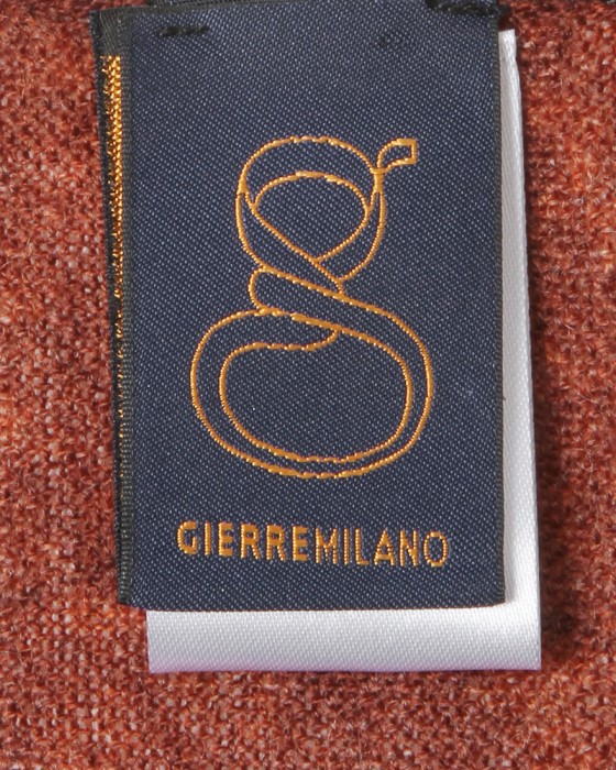 GIERREオレンジ ジオメトリック ストール05l