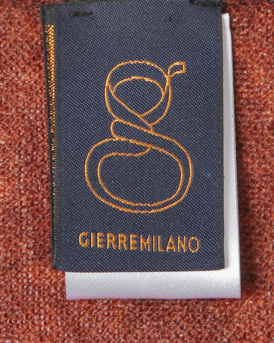 GIERREオレンジ ジオメトリック ストール05l