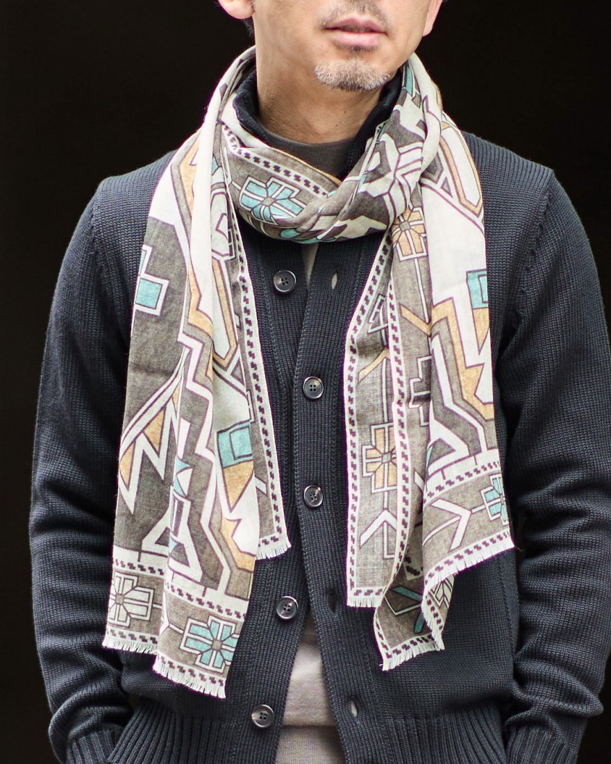 GIERREジオメトリック ストール　02l