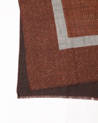 GIERREグレンチェック パネル ダブルフェイスストール mb_05l