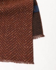 GIERREグレンチェック パネル ダブルフェイスストール mb_06l