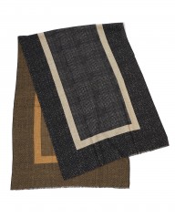 GIERREグレンチェック パネル ダブルフェイスストール mb_11l