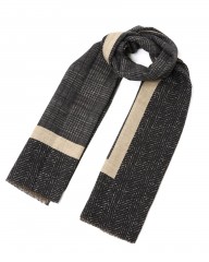 GIERREグレンチェック パネル ダブルフェイスストール mb_c0