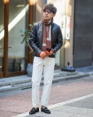 GIERREグレンチェック パネル ダブルフェイスストール mb_ma