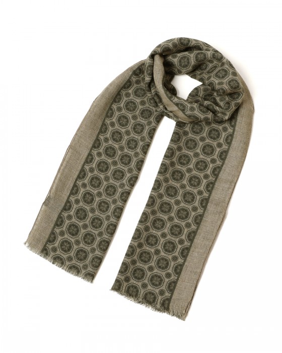 GIERRE小紋柄 ストールc0