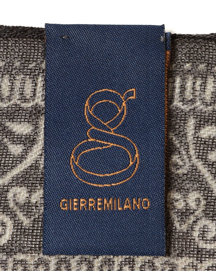 GIERRE幾何学柄サークル ストール　07l