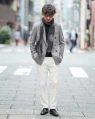 GIERRE幾何学柄サークル ストール　mb_ma