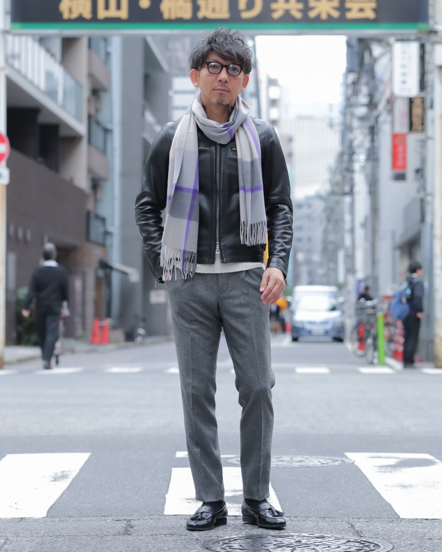 Joshua Ellisカシミヤ チェック ストール　【PLAID 35×190】ma