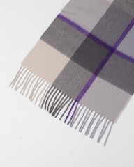 Joshua Ellisカシミヤ チェック ストール　【PLAID 35×190】mb_02l