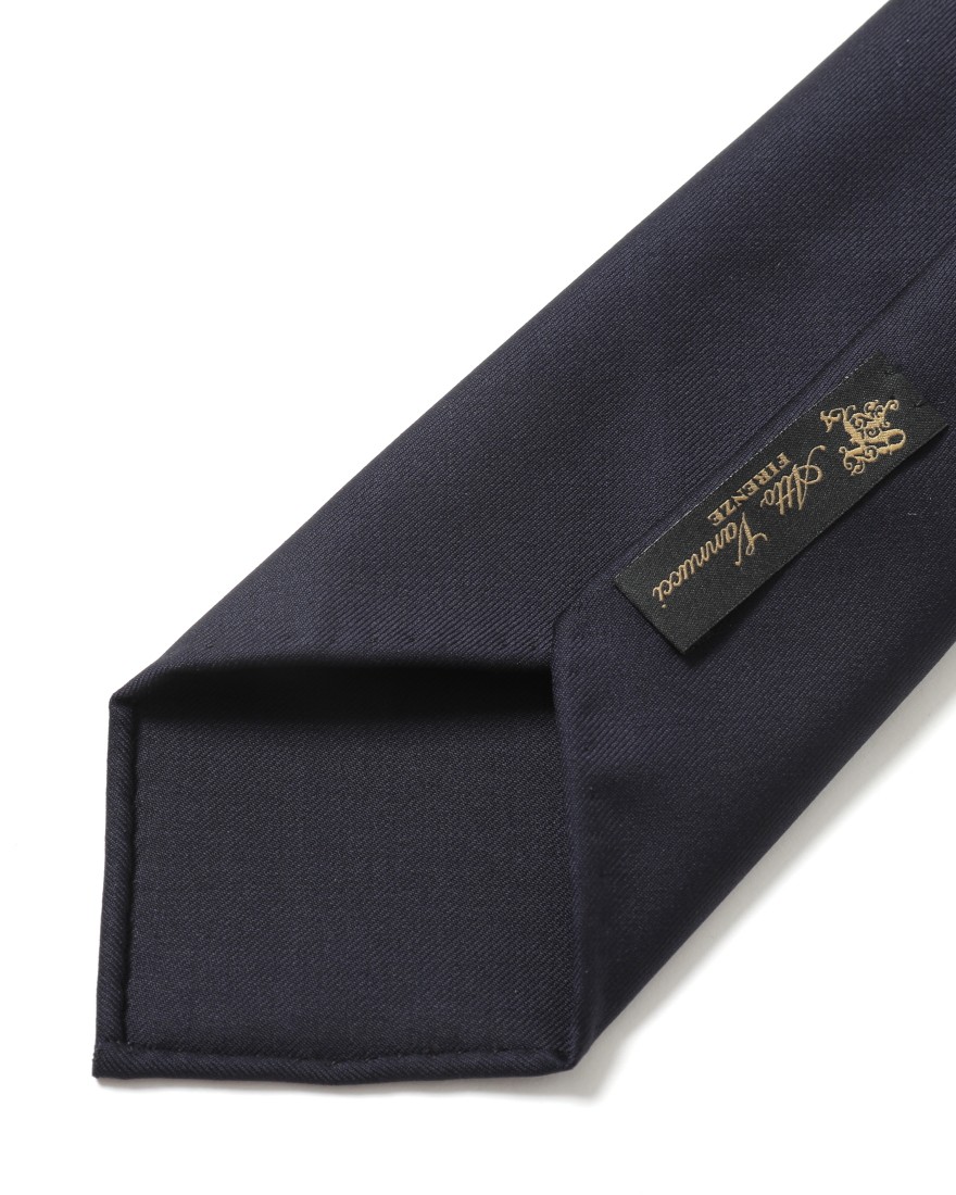 ネイビーウールタイ【Settepieghe/セッテピエゲ】｜atto vannucci