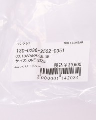 TBD EYEWEARサングラス【CORD/ECO HAVANA×BLUE】mb_21l