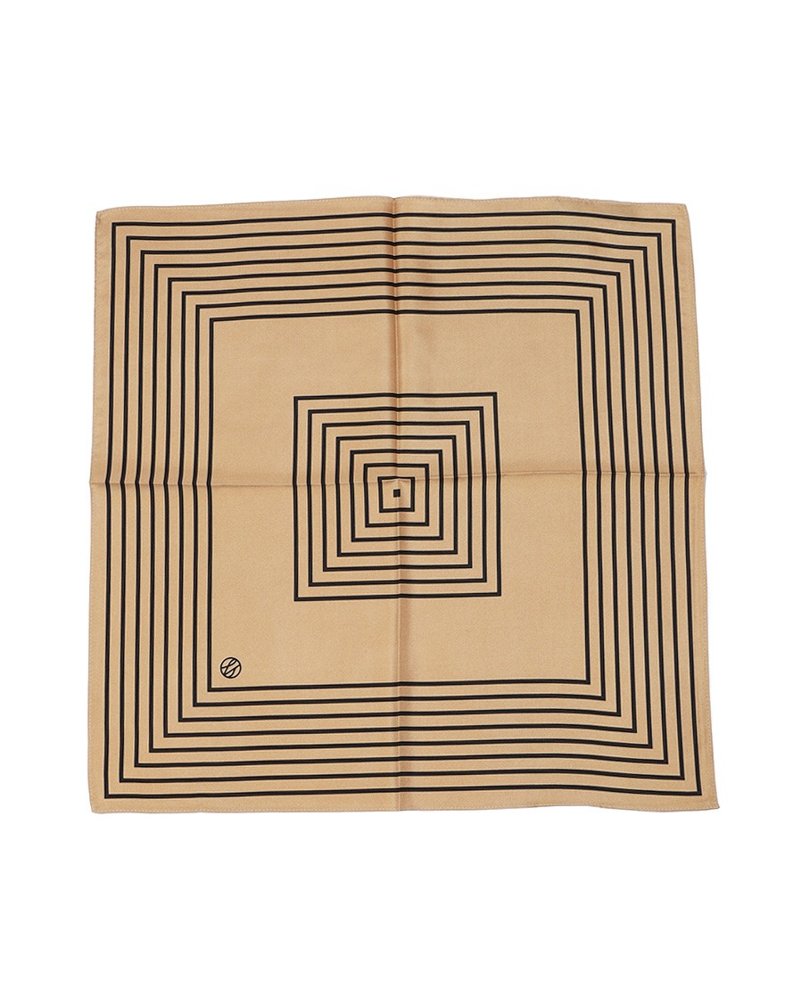 LESCARFシルクスクエア スカーフ【50cm×50cm】04l