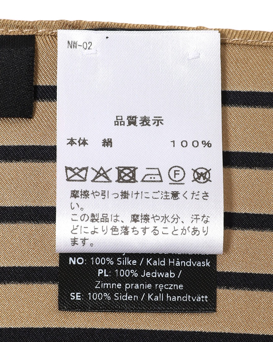 LESCARFシルクスクエア スカーフ【50cm×50cm】09l