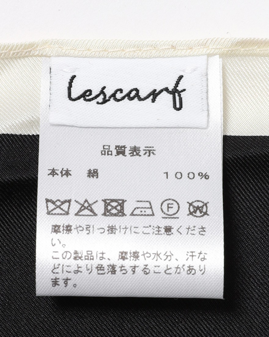 LESCARFシルクスクエア スカーフ【90cm×90cm】08l