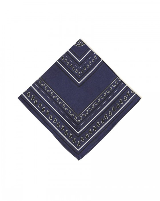 LESCARFペイズリー シルクスカーフ【50cm×50cm】ma