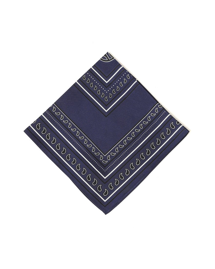 LESCARFペイズリー シルクスカーフ【50cm×50cm】ma