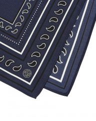 LESCARFペイズリー シルクスカーフ【50cm×50cm】mb_06l