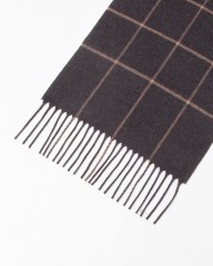 PIACENZAウインドウペーン シルクカシミヤ ストールmb_01l
