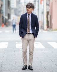 atto vannucciブラウンペイズリー タイ【Sette Pieghe】mb_ma