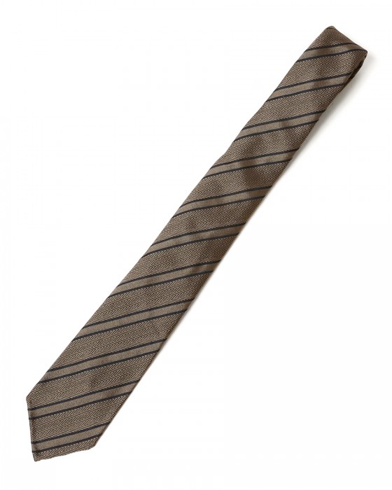 atto vannucciブラウンレジメンタル タイ【Sette Pieghe/セッテピエゲ】c0