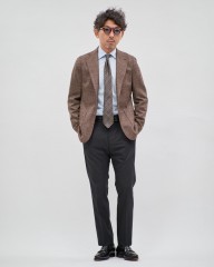 atto vannucciブラウンレジメンタル タイ【Sette Pieghe/セッテピエゲ】mb_ma