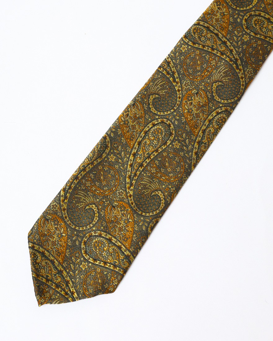 atto vannucciボタニカルペイズリー タイ【Sfoderato/スフォデラート】04l