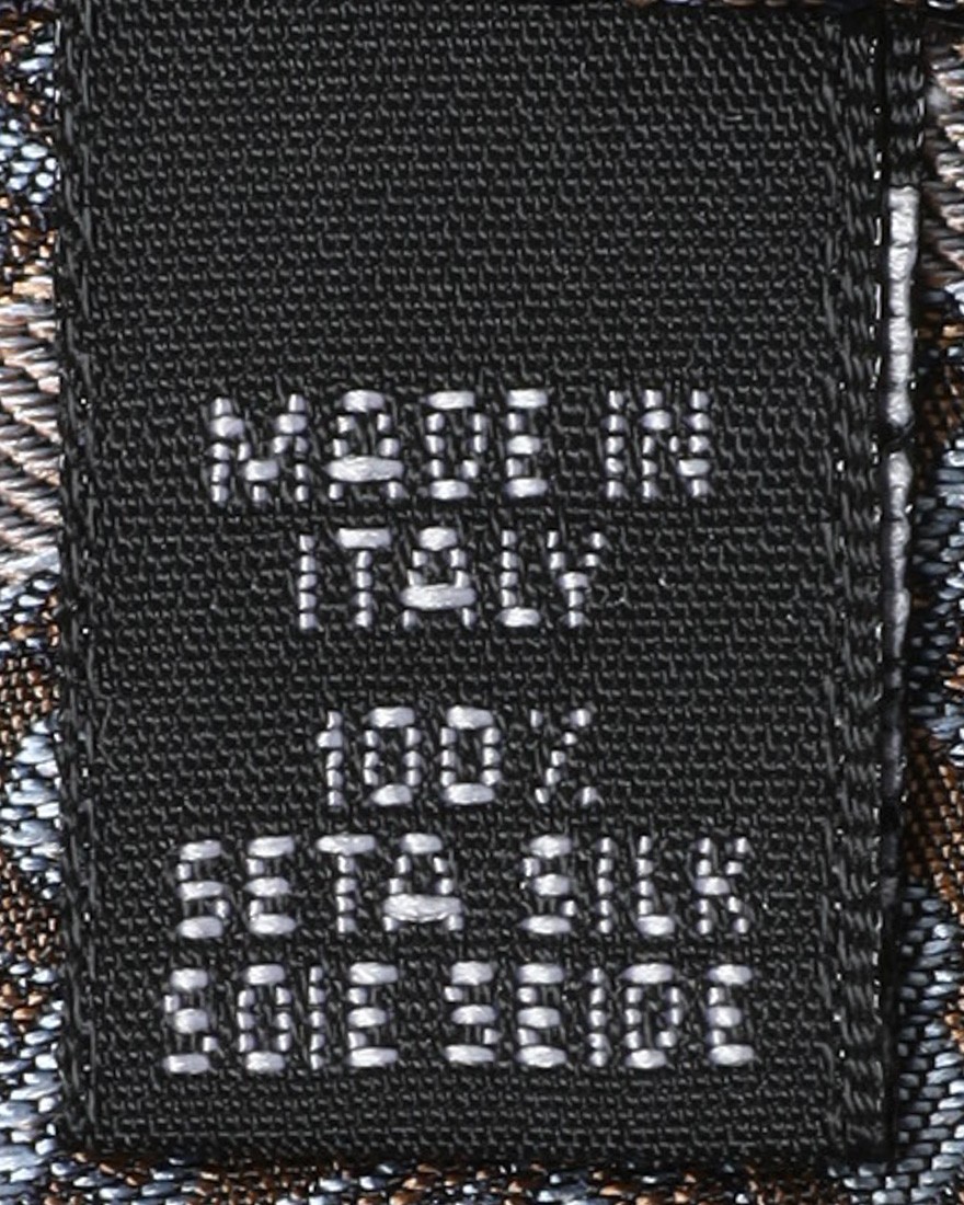 atto vannucciネイビー ペイズリー タイ【Sfoderato】09l