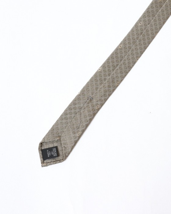 atto vannucciグレージュ ダイヤ小紋 タイ【Sfoderato】07l