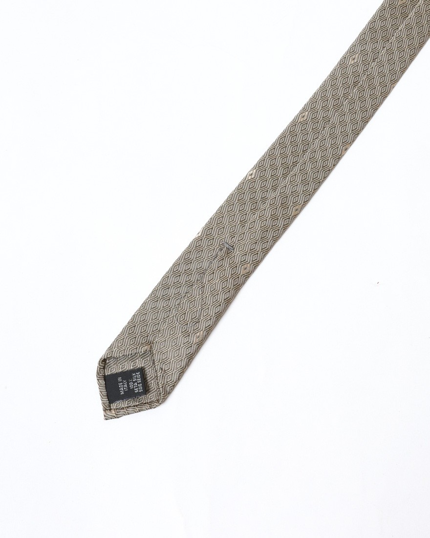 atto vannucciグレージュ ダイヤ小紋 タイ【Sfoderato】07l