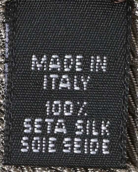 atto vannucciグレージュ ダイヤ小紋 タイ【Sfoderato】09l