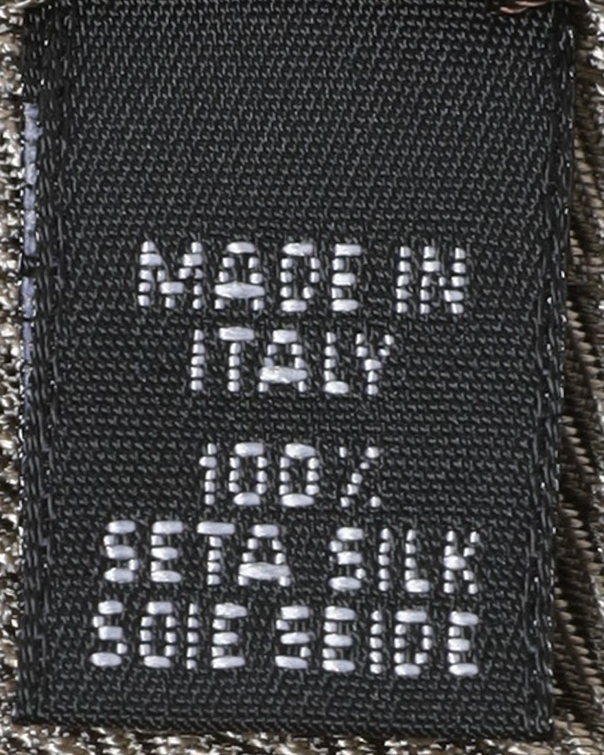 atto vannucciグレージュ ダイヤ小紋 タイ【Sfoderato】09l