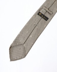 atto vannucciグレージュ ダイヤ小紋 タイ【Sfoderato】mb_05l