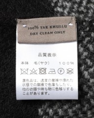 NORLHAヤクウール チェック 大判ストール【Nomad Nets Wide Square】mb_09l