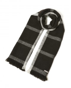 ヤクウール チェック 大判ストール【Nomad Nets Wide Square】