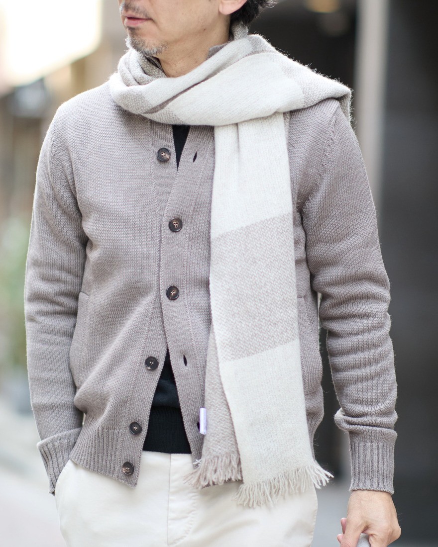 NORLHAヤクウール ブロックチェック 大判ストール【Nomad Nets Big Plaid】01l