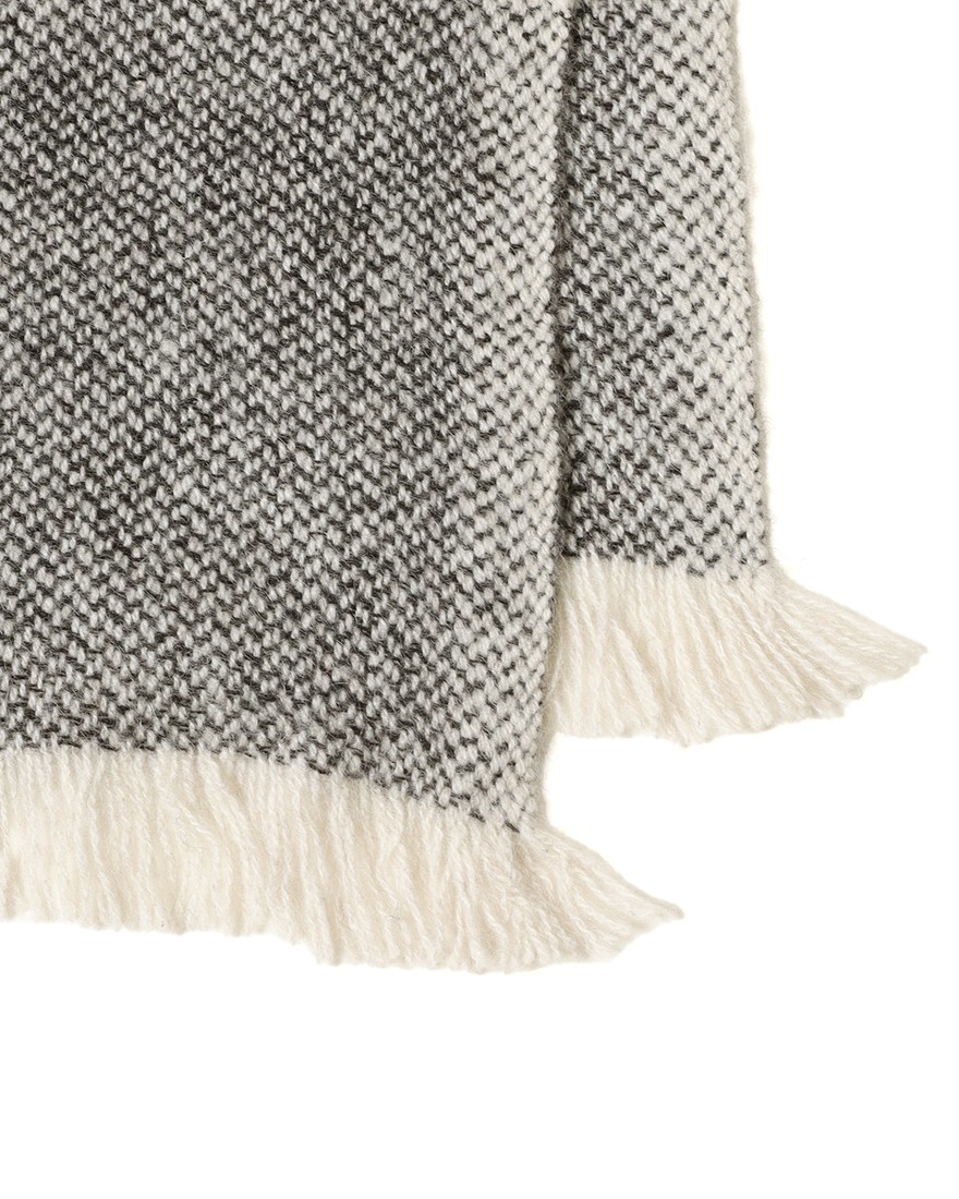 NORLHAヤクウール ブロックチェック 大判ストール【Nomad Nets Big Plaid】05l