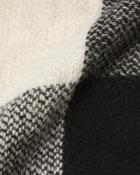 NORLHAヤクウール ブロックチェック 大判ストール【Nomad Nets Big Plaid】07l