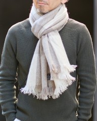 NORLHAヤクウール ブロックチェック 大判ストール【Nomad Nets Big Plaid】mb_02l