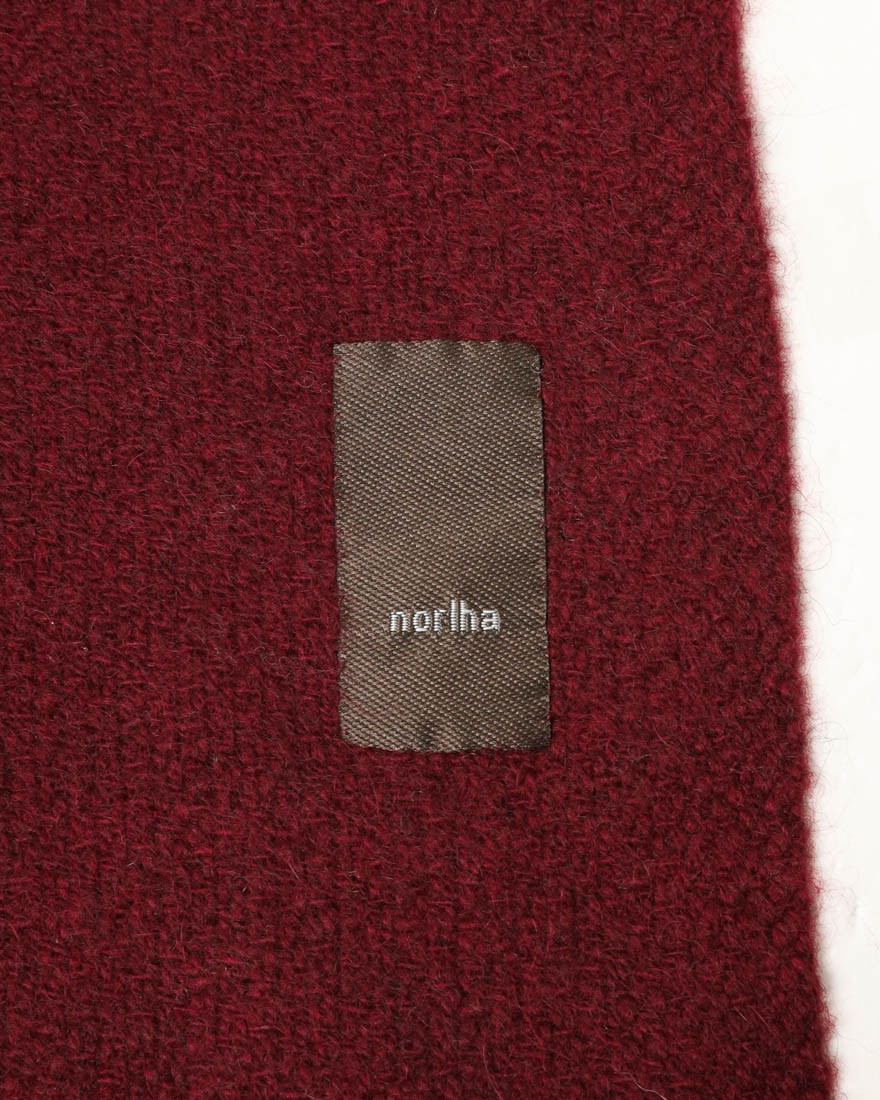 NORLHAヤクウール ソリッド 大判ストール【Nomad Nets/Nomad Grey Nets】06l