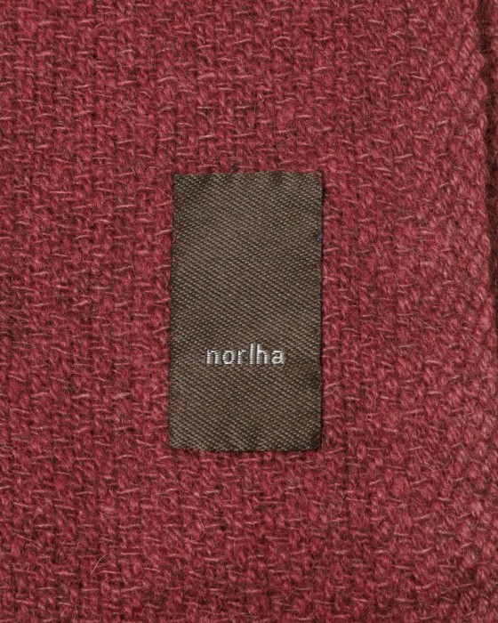 NORLHAヤクウール ソリッド 大判ストール【Nomad Nets/Nomad Grey Nets】15l