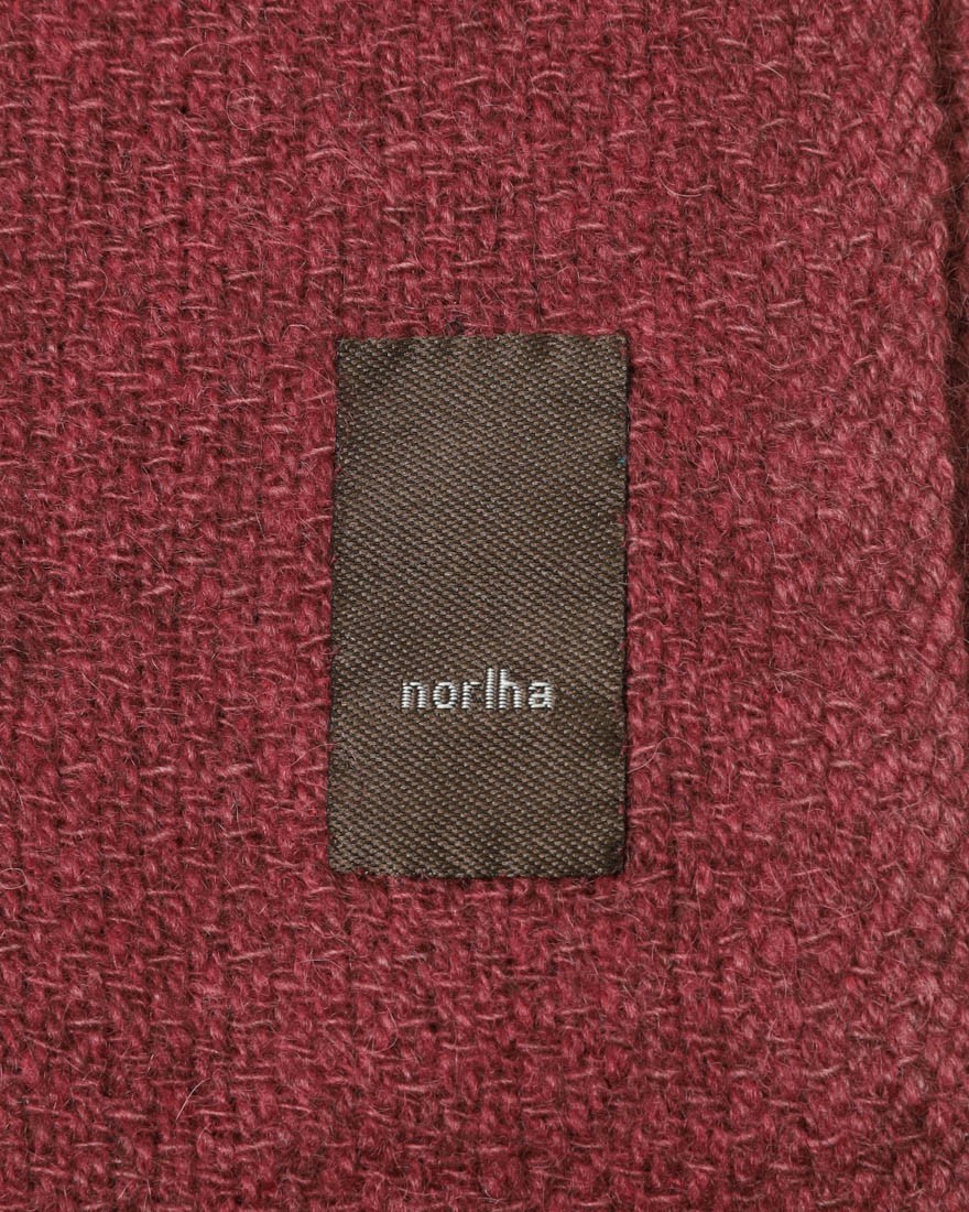 NORLHAヤクウール ソリッド 大判ストール【Nomad Nets/Nomad Grey Nets】15l