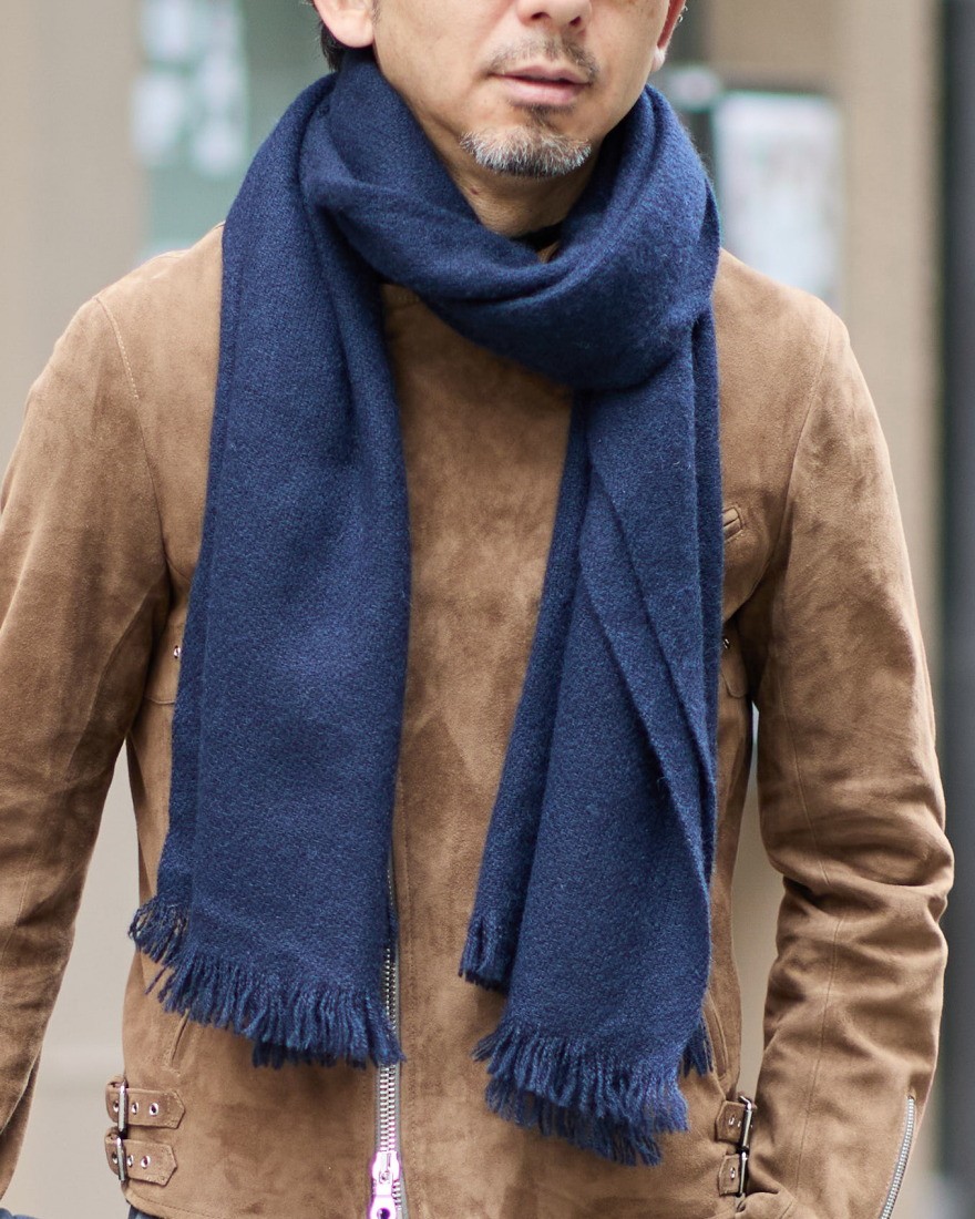 NORLHAヤクウール ソリッド 大判ストール【Nomad Nets/Nomad Grey Nets】22l