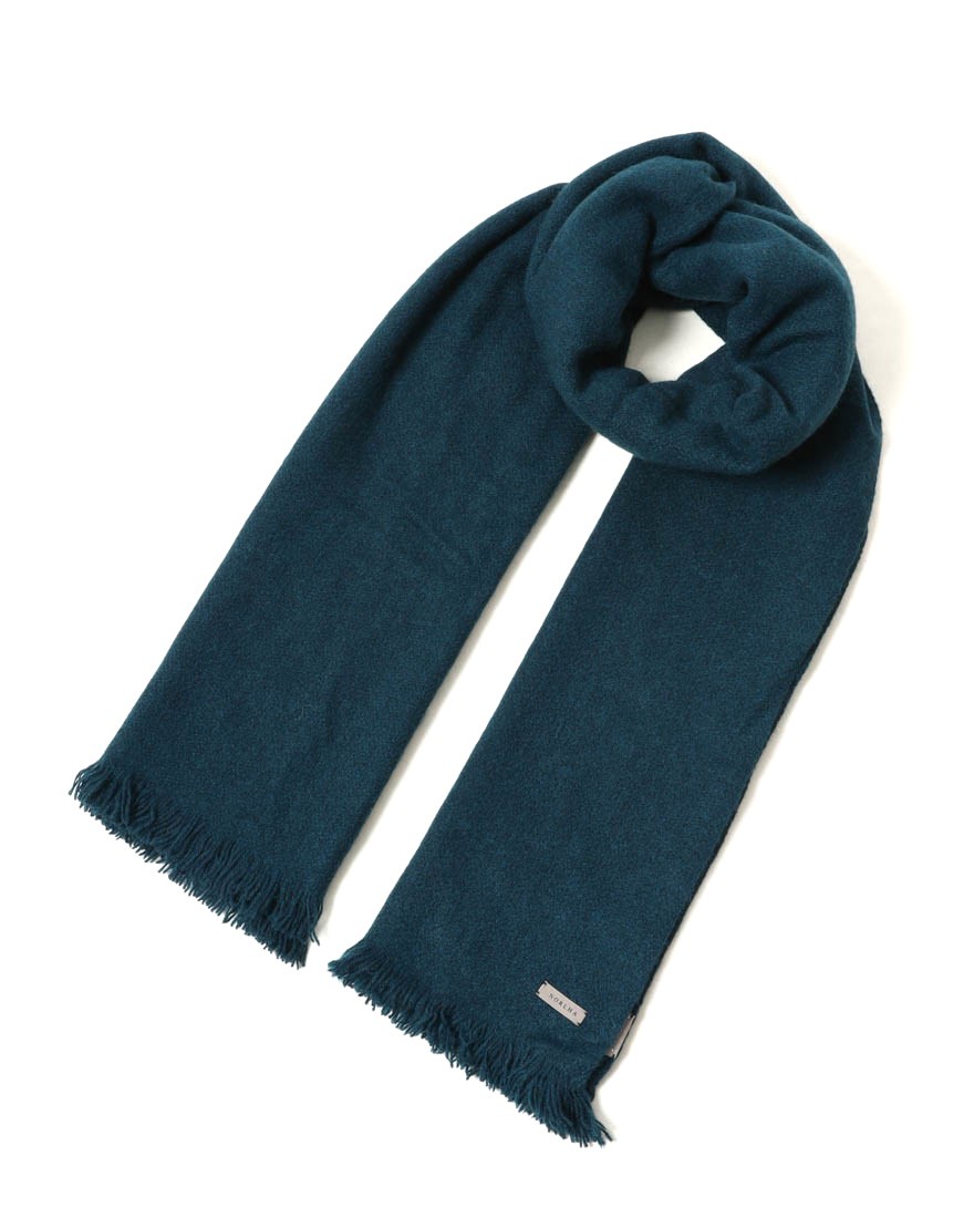 NORLHAヤクウール ソリッド 大判ストール【Nomad Nets/Nomad Grey Nets】c1