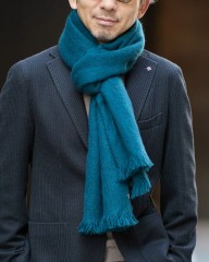 NORLHAヤクウール ソリッド 大判ストール【Nomad Nets/Nomad Grey Nets】mb_02l