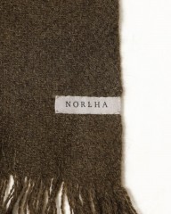 NORLHAヤクウール ソリッド 大判ストール【Nomad Nets/Nomad Grey Nets】mb_18l