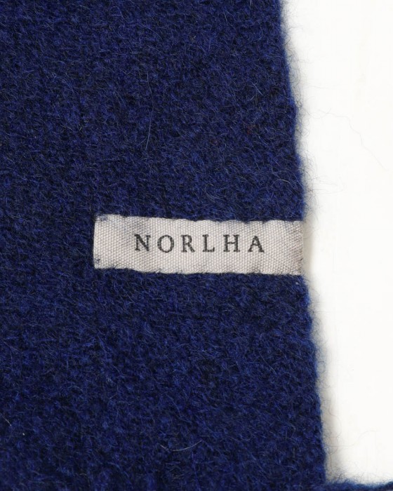 NORLHAヤクウール ライン 大判ストール【Nomad Nets Stripe】05l