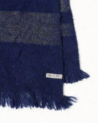 NORLHAヤクウール ライン 大判ストール【Nomad Nets Stripe】mb_07l