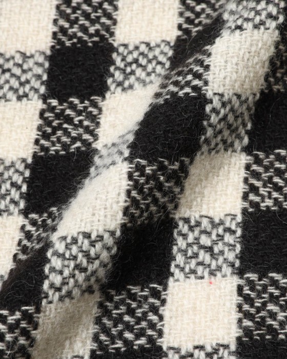 NORLHAヤクウール スモールチェック 大判ストール【Nomad Nets Small Square】08l